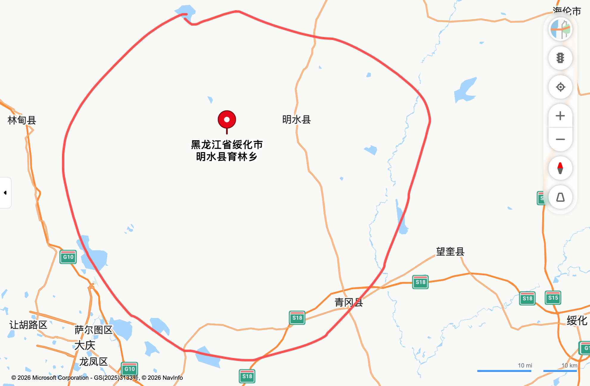17-黑龙江绥化市明水县育林乡、通达镇