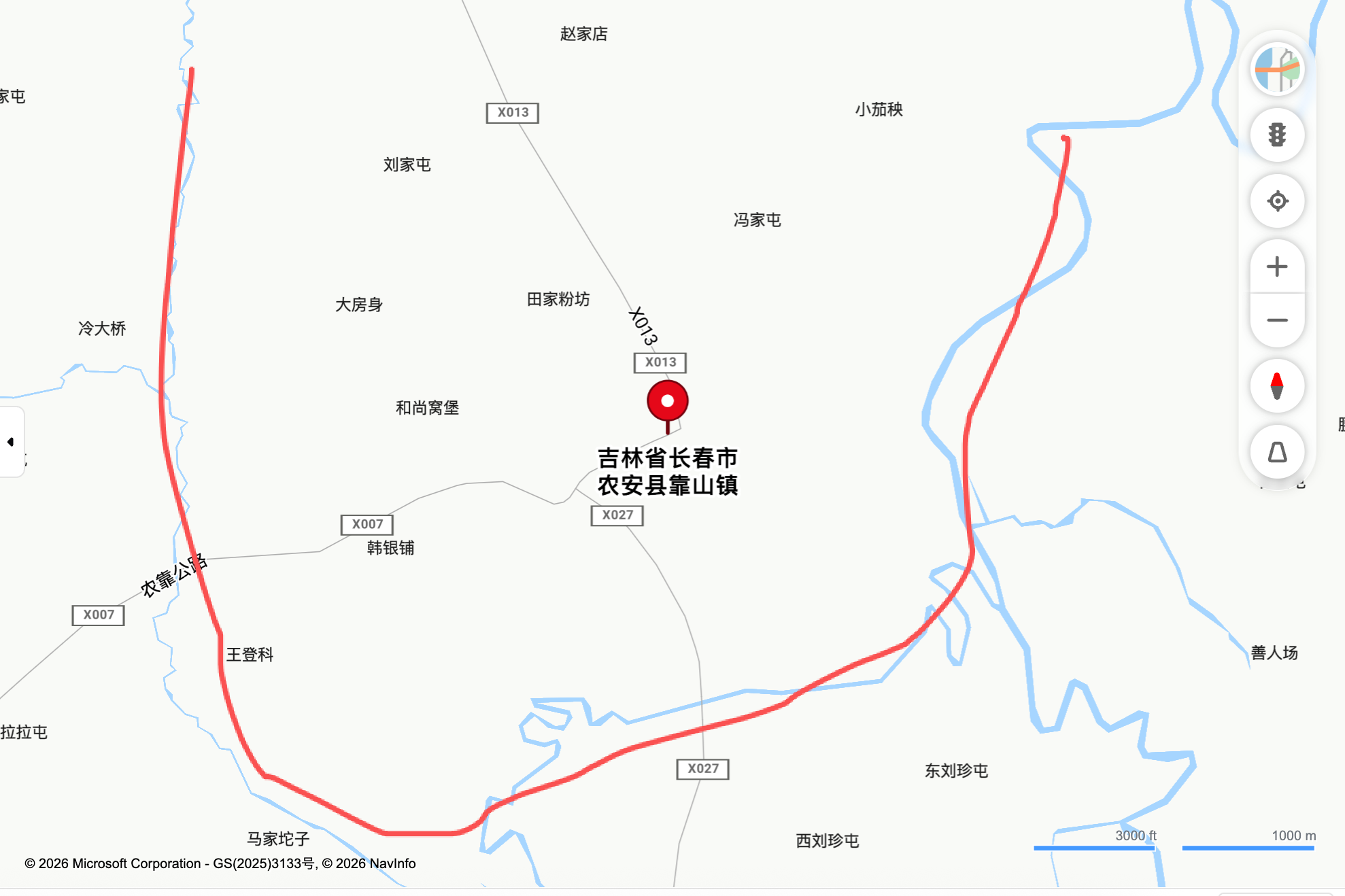 21-吉林长春农安县靠山镇广元店村附近